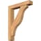Ekena Millwork Funston Block Smooth Bracket w/ Offset Brace, Western Red Cedar, 5 1/2"W x 28"D x 36"H BKT0604X28X36FST05SWR - alternate 1